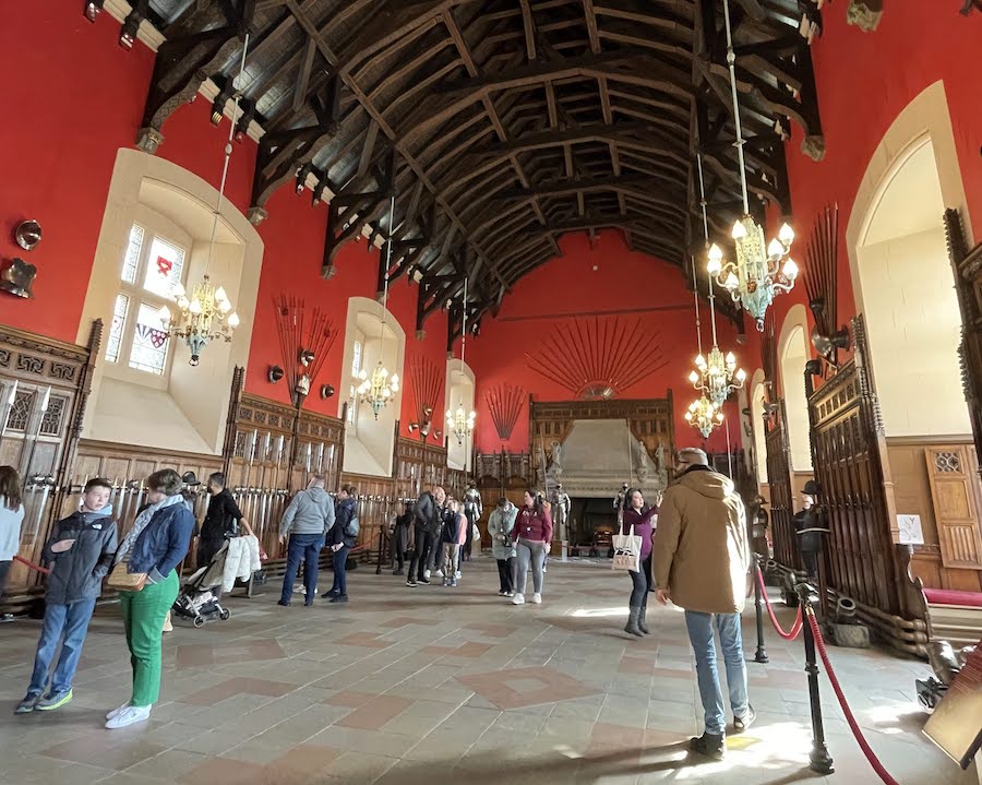 gran salón salón medieval del castillo de edimburgo