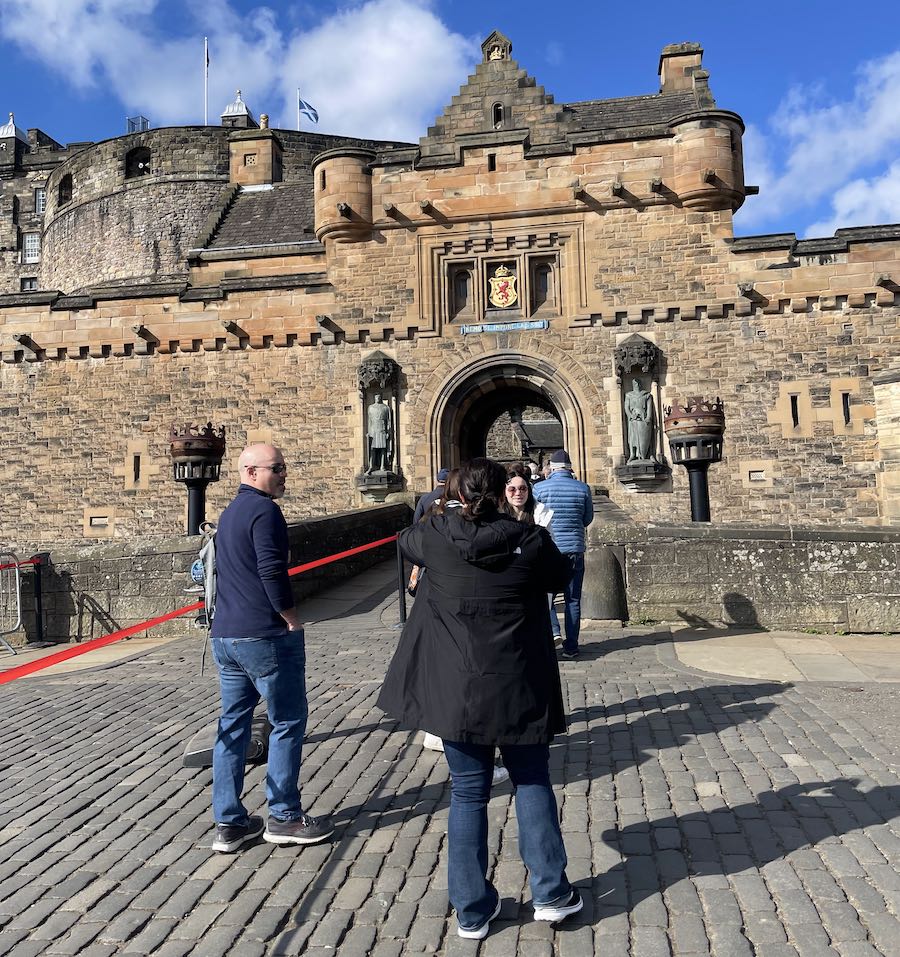 entrada al castillo de edimburgo