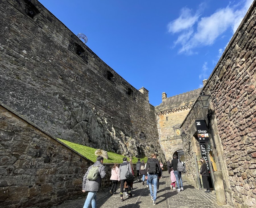 entrada al castillo de edimburgo