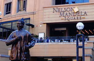 Nelson Mandela Square, una de las atracciones más famosas de Johannesburgo